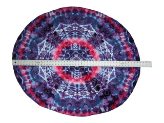 Tie-dye Mandala Oval Tapestry