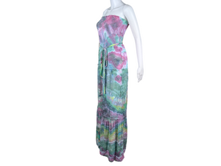 Women's Medium Strapless Tie-dye Jumpsuit