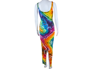 Women's XS Rainbow Geode Tie Dye Dress