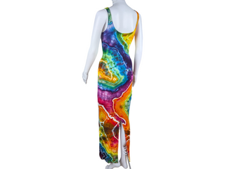 Women's XS Rainbow Geode Tie Dye Dress