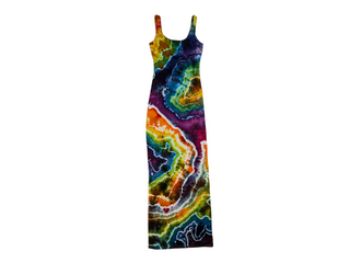 Women's XS Rainbow Geode Tie Dye Dress