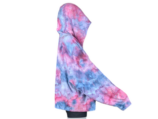 Women's XXL Tie-dye Zip Up Hoodie