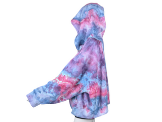 Women's XXL Tie-dye Zip Up Hoodie