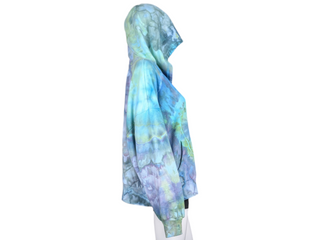 Women's XXL Tie-dye Zip Up Hoodie