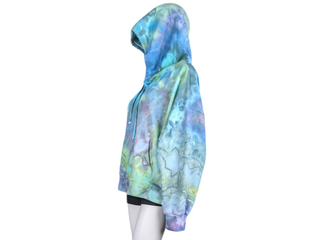 Women's XXL Tie-dye Zip Up Hoodie