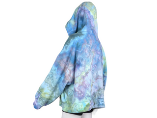 Women's XXL Tie-dye Zip Up Hoodie