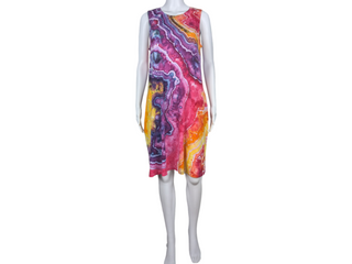 Women Large Reversed Tie-dye Dress