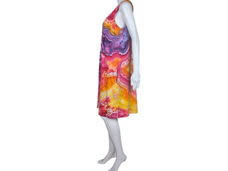 Women Large Reversed Tie-dye Dress