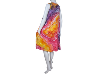 Women Large Reversed Tie-dye Dress