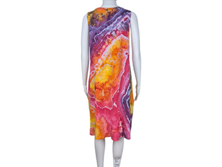 Women Large Reversed Tie-dye Dress