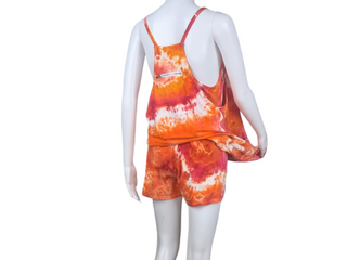 Women's XL Tie-dye Tennis Dress Romper