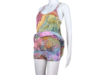 Women's Medium Tie-dye Tennis Dress Romper