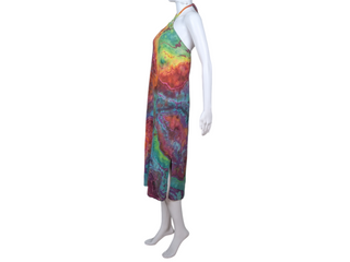 Women's Small Reversed Tie-dye Halter Dress