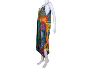 Women's Large Reversed Tie-dye Jumpsuit