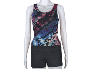 Women's Small Reversed Tie-dye Tank Top