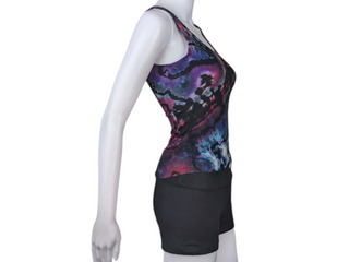 Women's Small Reversed Tie-dye Tank Top