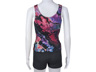 Women's Small Reversed Tie-dye Tank Top