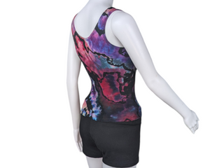 Women's Small Reversed Tie-dye Tank Top