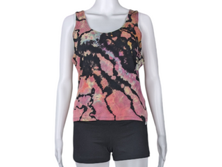 Women's XL Reversed Tie-dye Tank Top