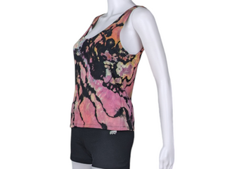 Women's XL Reversed Tie-dye Tank Top