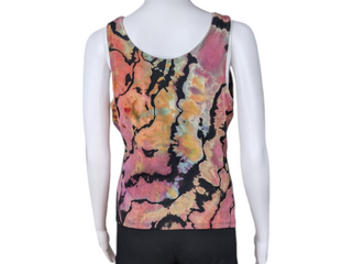 Women's XL Reversed Tie-dye Tank Top