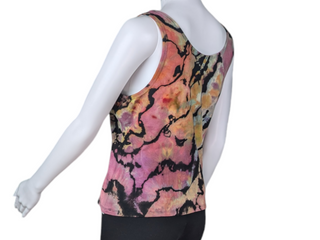 Women's XL Reversed Tie-dye Tank Top