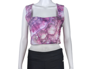 Women's XL Tie-dye Crop Top Tank