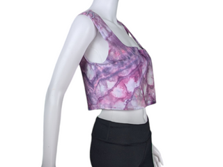 Women's XL Tie-dye Crop Top Tank