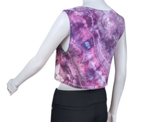 Women's XL Tie-dye Crop Top Tank