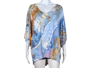 Women's XL Tie-dye Flowy Top