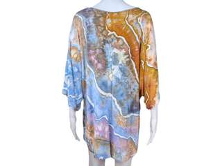 Women's XL Tie-dye Flowy Top