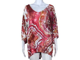 Women's XL Tie-dye Flowy  Top