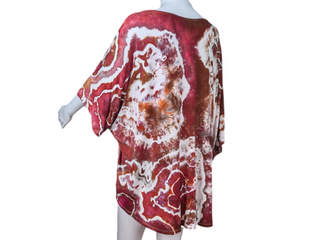 Women's XL Tie-dye Flowy  Top