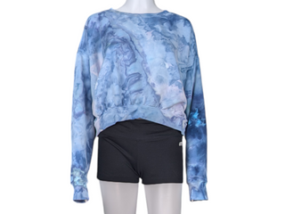 Women's Medium Tie-dye Cropped Sweatshirt