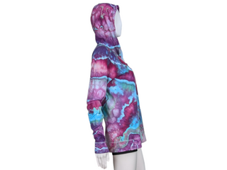 Women's Medium Tie-dye Lightweight Zip Up Hoodie
