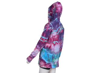 Women's Medium Tie-dye Lightweight Zip Up Hoodie