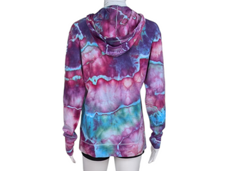 Women's Medium Tie-dye Lightweight Zip Up Hoodie