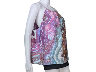 Women's XL Tie-dye Flowy Tank Top