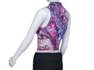 Women's Small Tie-dye Crop Top Tank