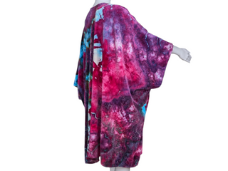 Women's OSFA Tie-dye Kimono Shawl