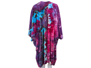 Women's OSFA Tie-dye Kimono Shawl