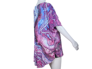 Women's 1X Tie-dye Rayon T-Shirt