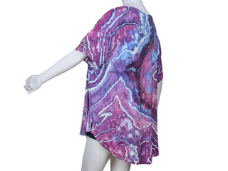 Women's 1X Tie-dye Rayon T-Shirt