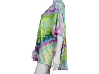 Women's 4XL Tie-dye V-Neck T-Shirt