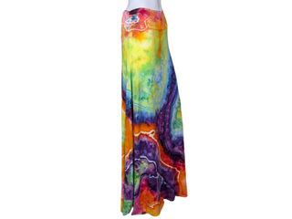 Women's 3XL Tie-dye Maxi Skirt