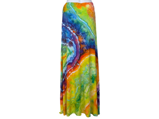 Women's 3XL Tie-dye Maxi Skirt