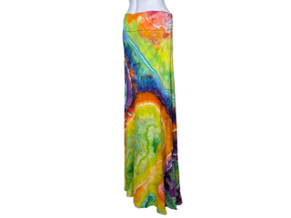 Women's 3XL Tie-dye Maxi Skirt