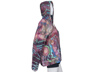 Women's XL Tie-dye Lightweight Zip Up Hoodie