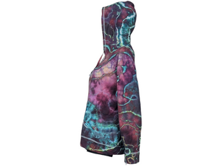 Women's XL Tie-dye Lightweight Zip Up Hoodie