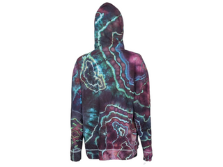 Women's XL Tie-dye Lightweight Zip Up Hoodie